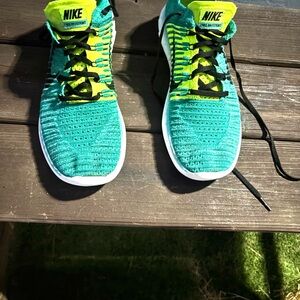 Nike Free Run 2013 running shoes - green and yellow #running #sportswearM10.5
